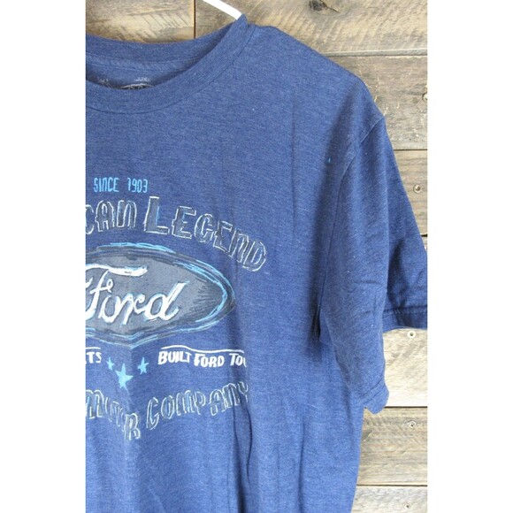 Ford American Legend Men's T-Shirt Blue Size XL Cotton Polyester - Picture 3 of 10